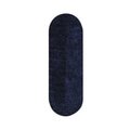 Work-Of-Art 2 x 6 in. Chenille Reversible Rug - Navy WO2635576